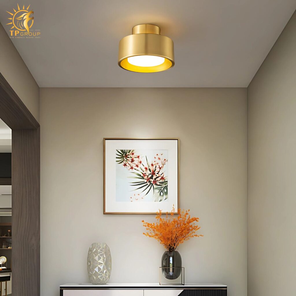 Đèn trần hành lang bằng đồng phong cách Châu Âu FLM5057 16 Đèn trần hành lang bằng đồng phong cách Châu Âu FLM5057