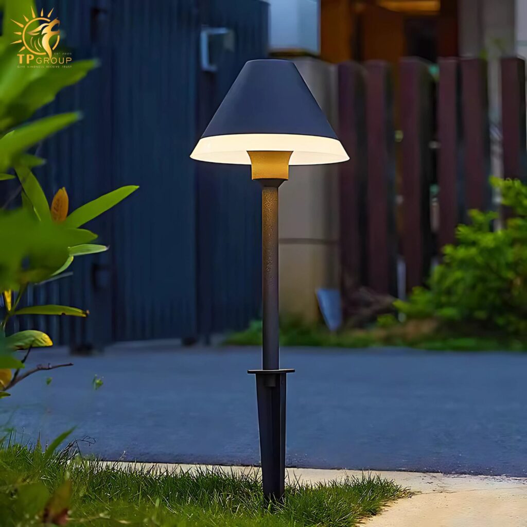 Đèn trang trí sân vườn chao nón hiện đại AF1464 8 Đèn trang trí sân vườn chao nón hiện đại AF1464