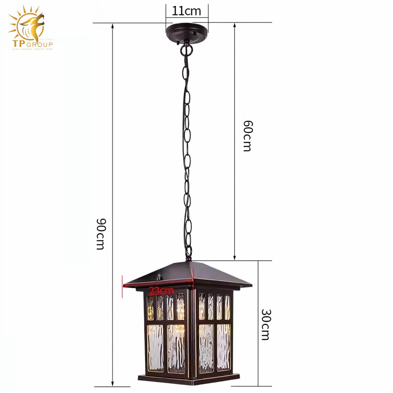 Đèn treo ngoài trời chiếu sáng lối đi sân vườn KL7055 2 Đèn treo ngoài trời chiếu sáng lối đi sân vườn KL7055