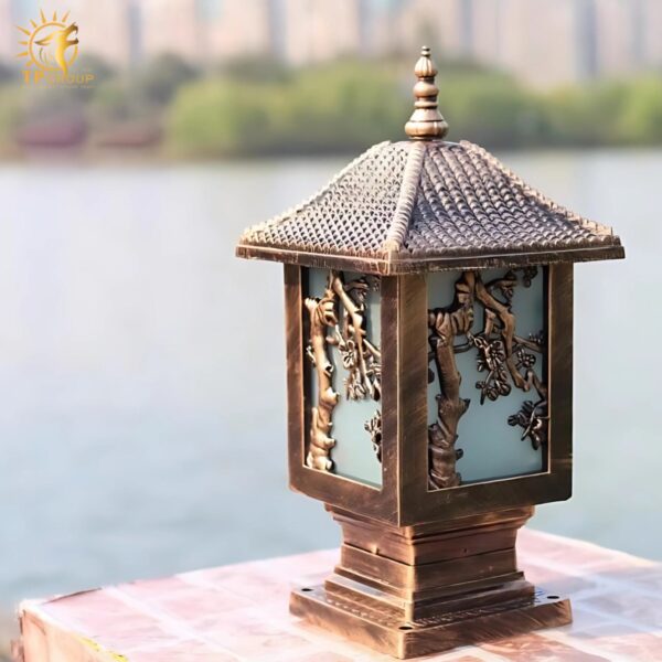 Đèn trụ cổng trang trí biệt thự Châu Âu KL0022