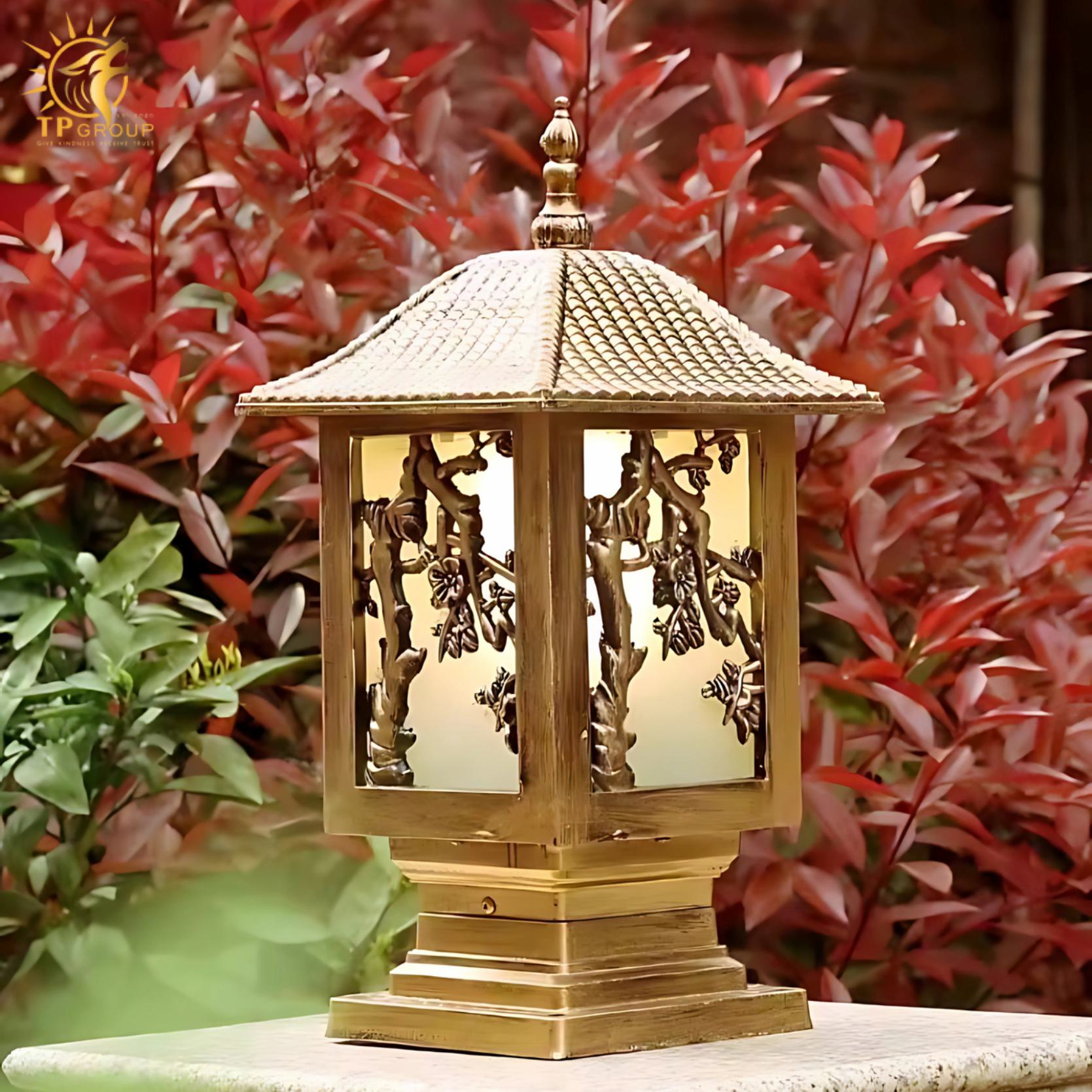 Đèn trụ cổng trang trí biệt thự Châu Âu KL0022