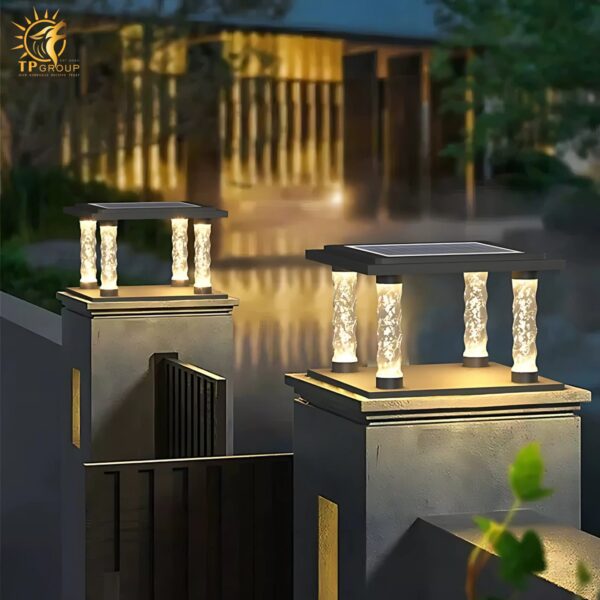 Đèn trụ cổng trang trí biệt thự tối giản WK7205 - Hình ảnh 3