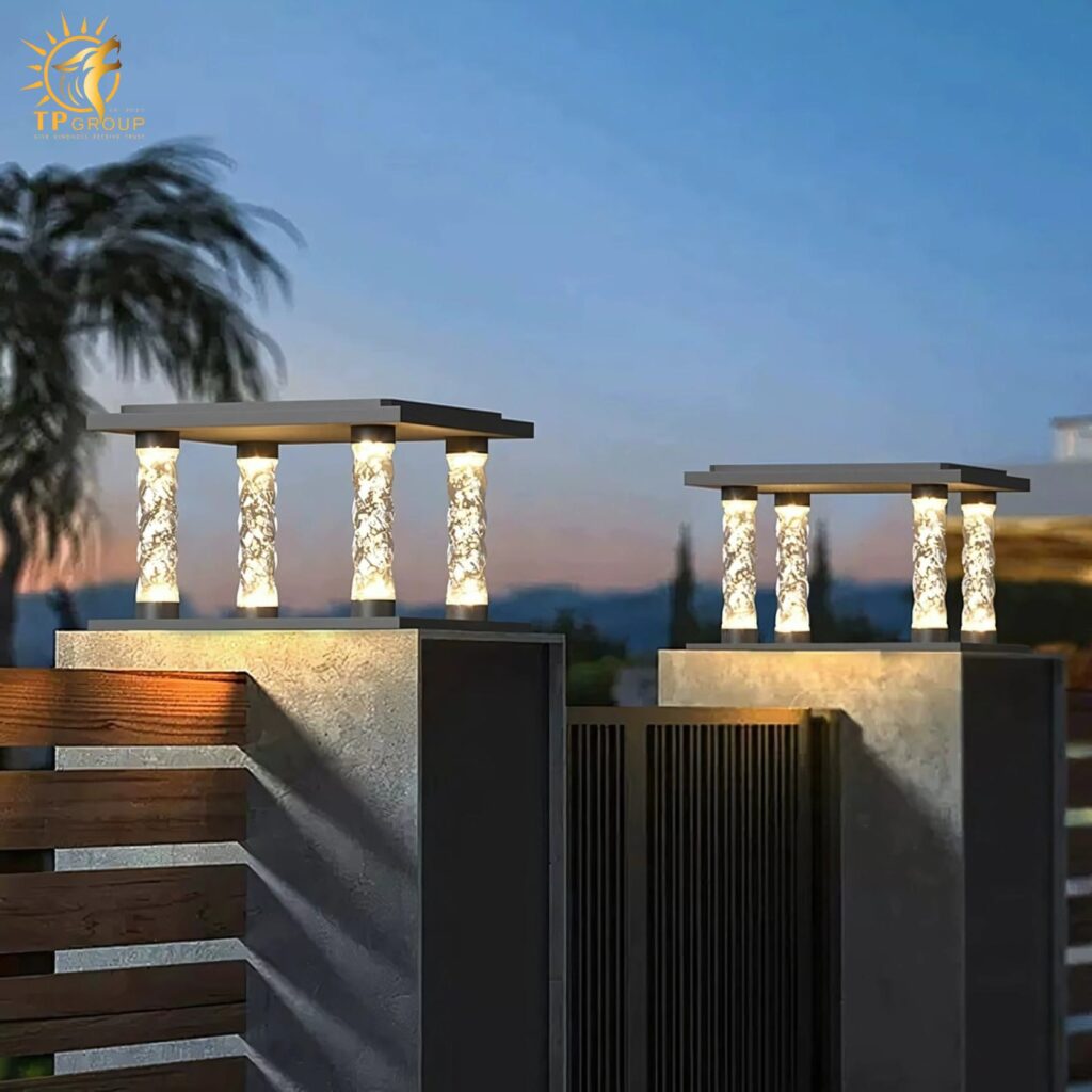 Đèn trụ cổng trang trí biệt thự tối giản WK7205 