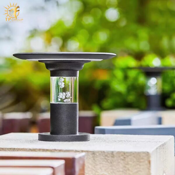 Đèn trụ cổng tròn năng lượng mặt trời hiện đại AF3734 - Hình ảnh 3