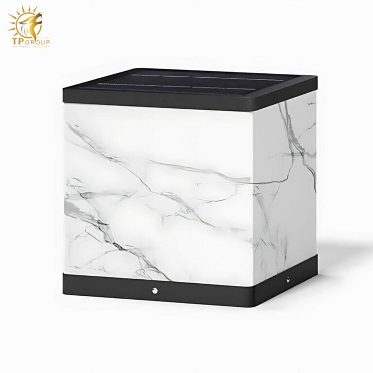 Đèn trụ khối lập phương năng lượng mặt trời C3048E