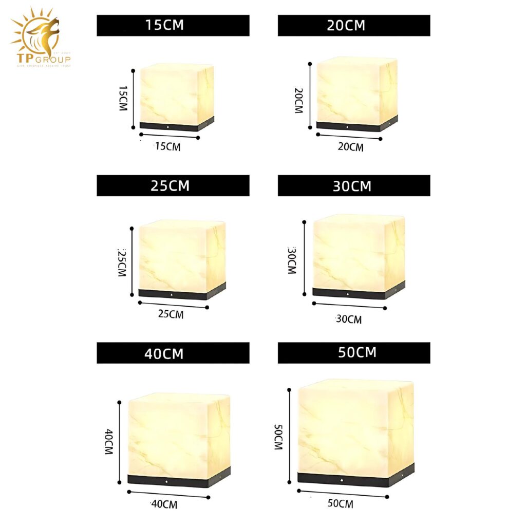Đèn trụ khối lập phương năng lượng mặt trời C3048E 