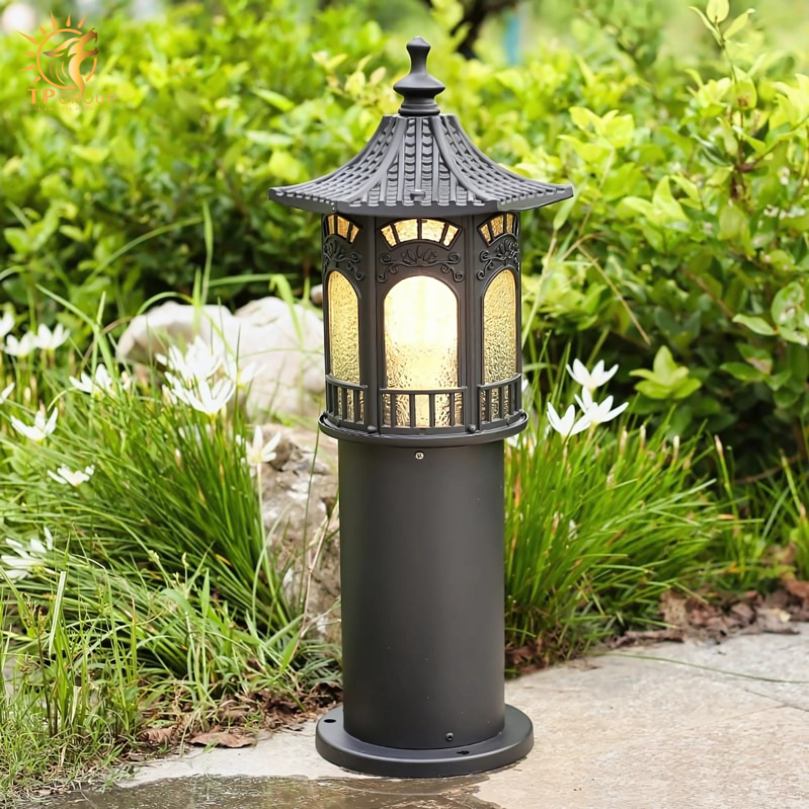 Đèn trụ sân vườn cổ điển chiếu sáng lối đi KL4791 4 Đèn trụ sân vườn cổ điển chiếu sáng lối đi KL4791