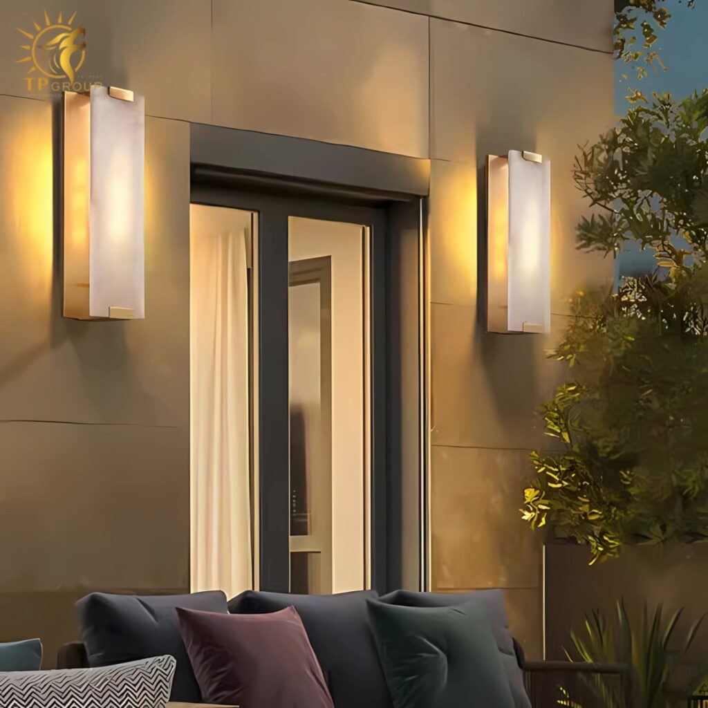 Đèn tường Inox cao cấp trang trí hành lang B1195 11 Đèn tường Inox cao cấp trang trí hành lang B1195