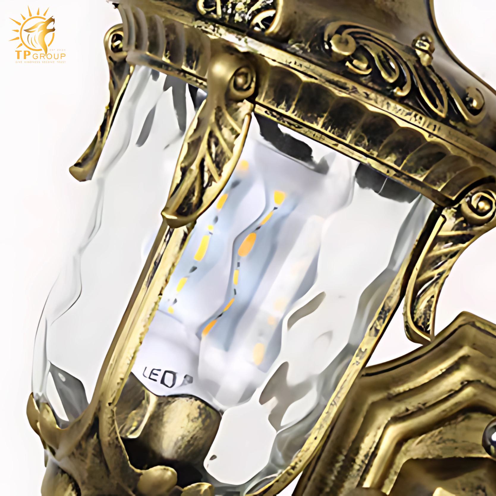 Đèn tường biệt thự hai đầu hoa văn cổ điển XD6144 9 Đèn tường biệt thự hai đầu hoa văn cổ điển XD6144