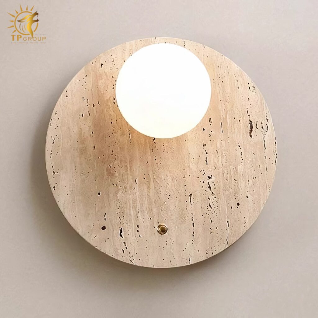 Đèn tường đá cẩm thạch phong cách Wabi Sabi MLU231