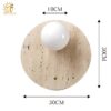Đèn tường đá cẩm thạch phong cách Wabi Sabi MLU231