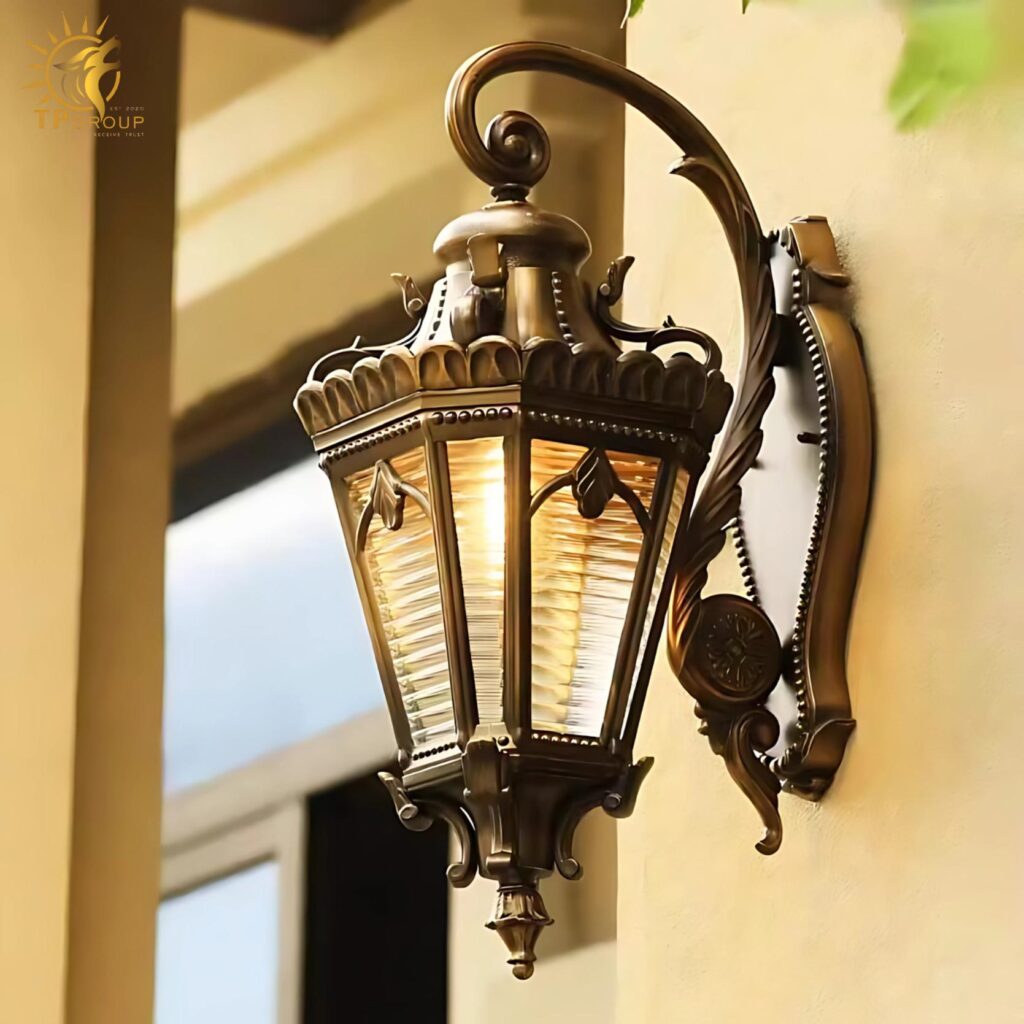 Đèn tường họa tiết hoàng gia châu Âu cổ điển WS2001