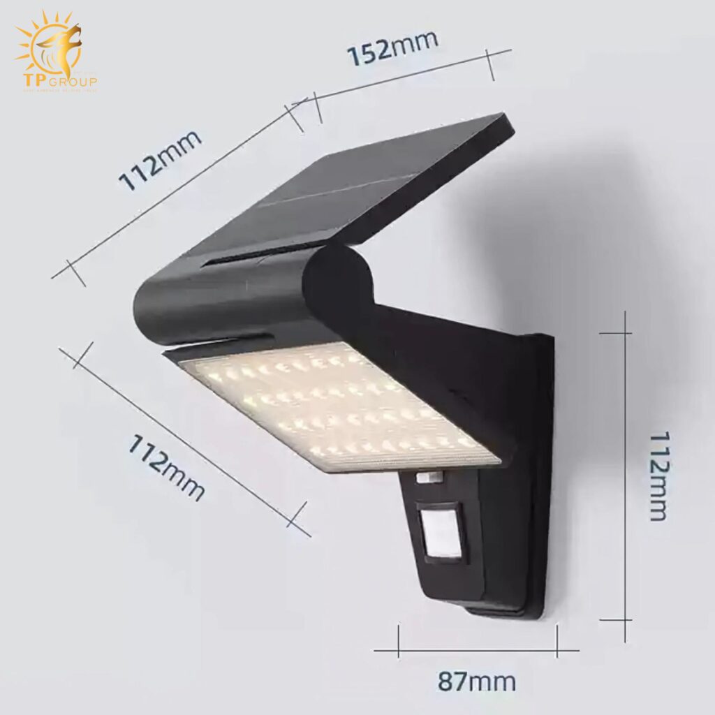 Đèn tường năng lượng mặt trời cảm biến cơ thể SVA7002