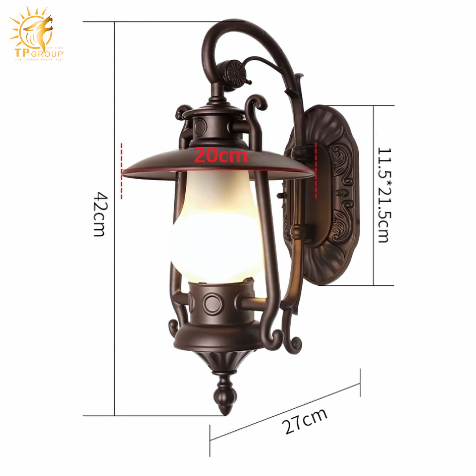 Đèn tường ngoài trời cổ điển trang trí lối đi KL5541 9 Đèn tường ngoài trời cổ điển trang trí lối đi KL5541