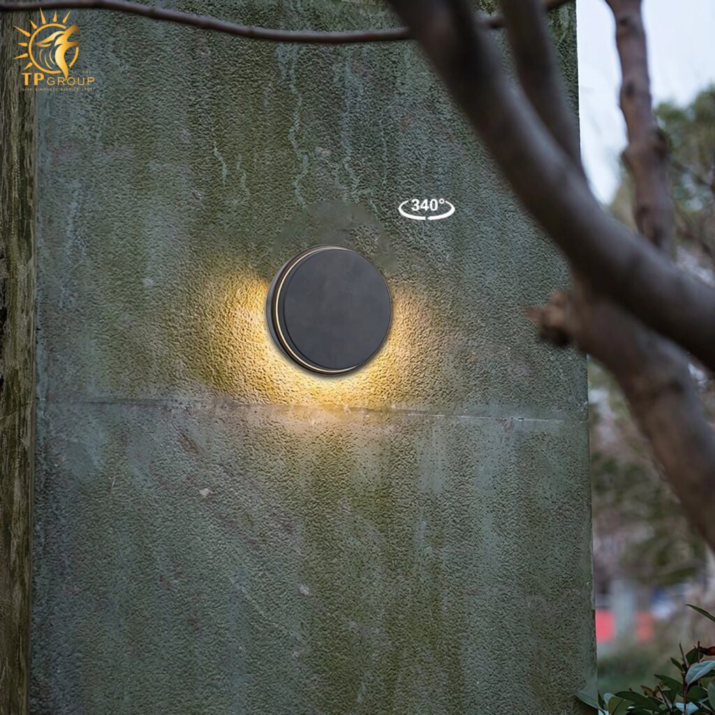 Đèn tường ngoài trời hình tròn chống nước DZ3779 10 Đèn tường ngoài trời hình tròn chống nước DZ3779