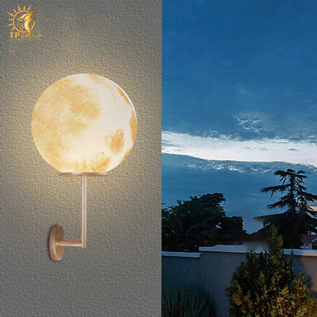 Đèn tường ngoài trời mặt trăng Moonlight MDR812 7 Đèn tường ngoài trời mặt trăng Moonlight MDR812