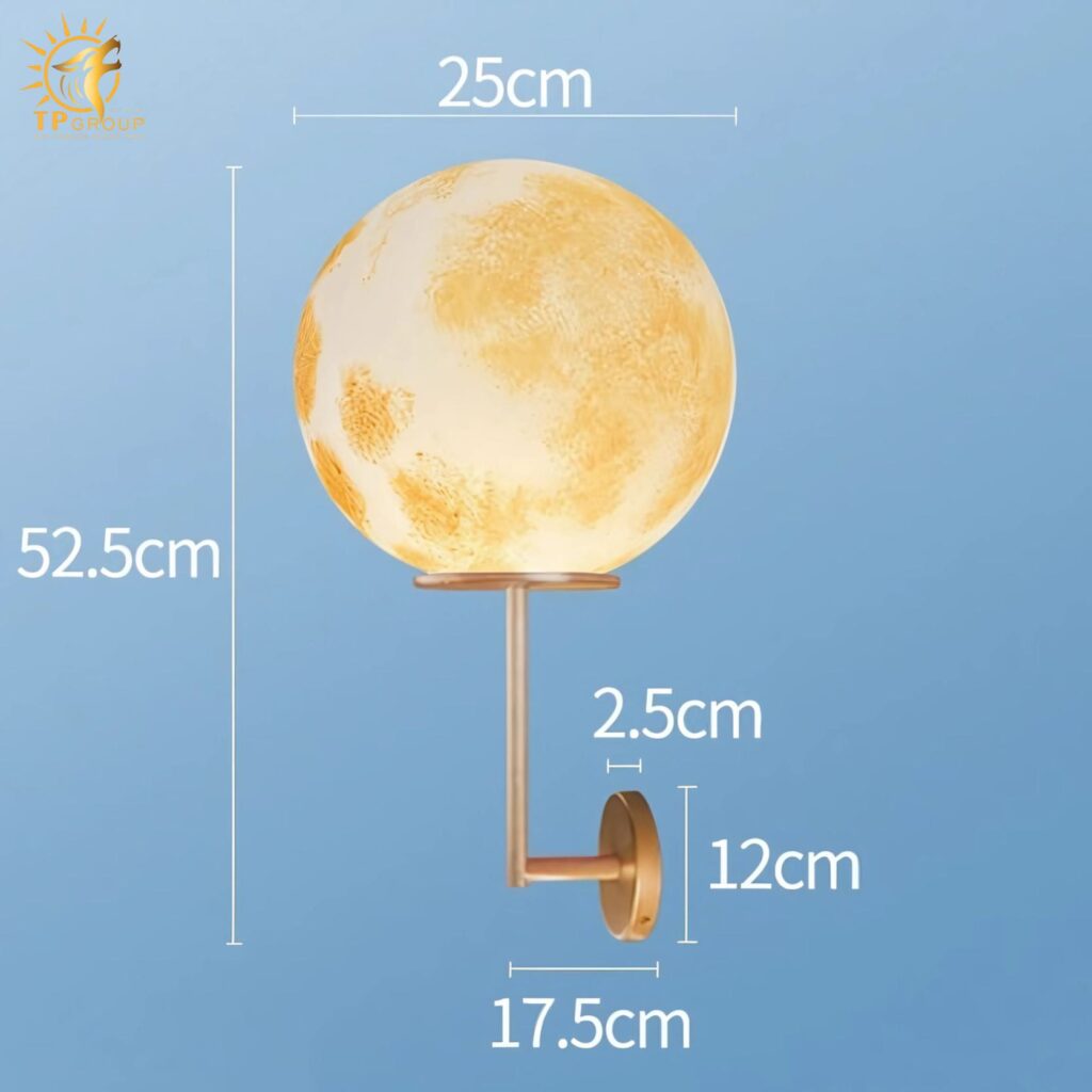 Đèn tường ngoài trời mặt trăng Moonlight MDR812 11 Đèn tường ngoài trời mặt trăng Moonlight MDR812