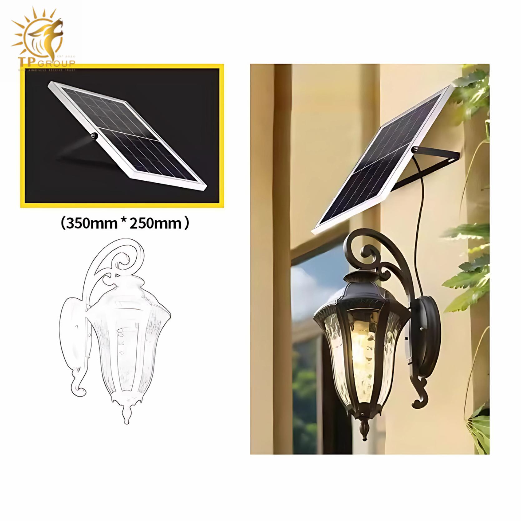 Đèn tường phong cách cổ điển năng lượng mặt trời WK6692 3 Đèn tường phong cách cổ điển năng lượng mặt trời WK6692