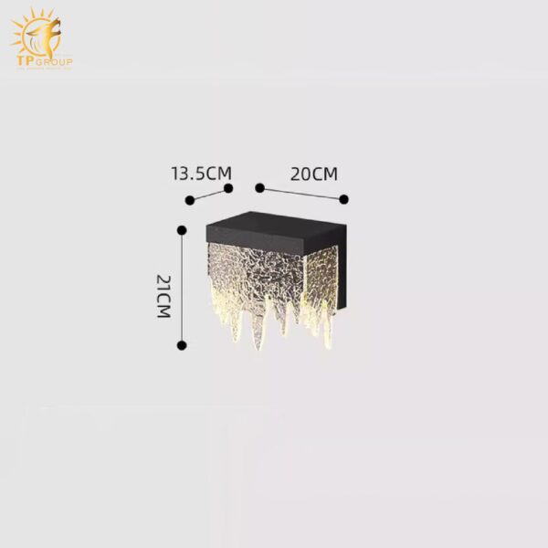 Đèn tường thác nước năng lượng mặt trời HD7401