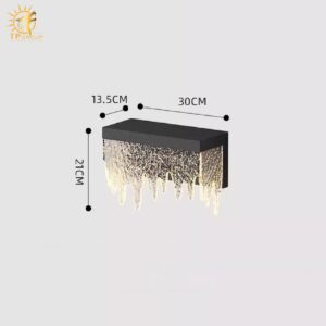 Đèn tường thác nước năng lượng mặt trời HD7401