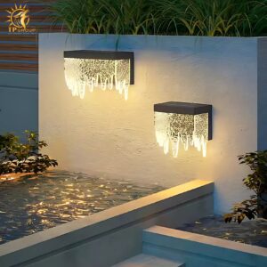 Đèn tường thác nước năng lượng mặt trời HD7401