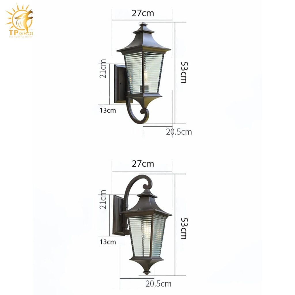 Đèn tường thủy tinh phong cách Retro WK1731