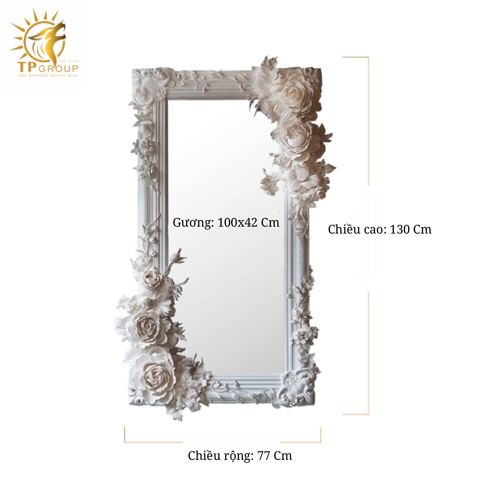 Gương Nửa Thân Chạm Khắc Kiểu Pháp TP2505 11 Gương Nửa Thân Chạm Khắc Kiểu Pháp TP2505