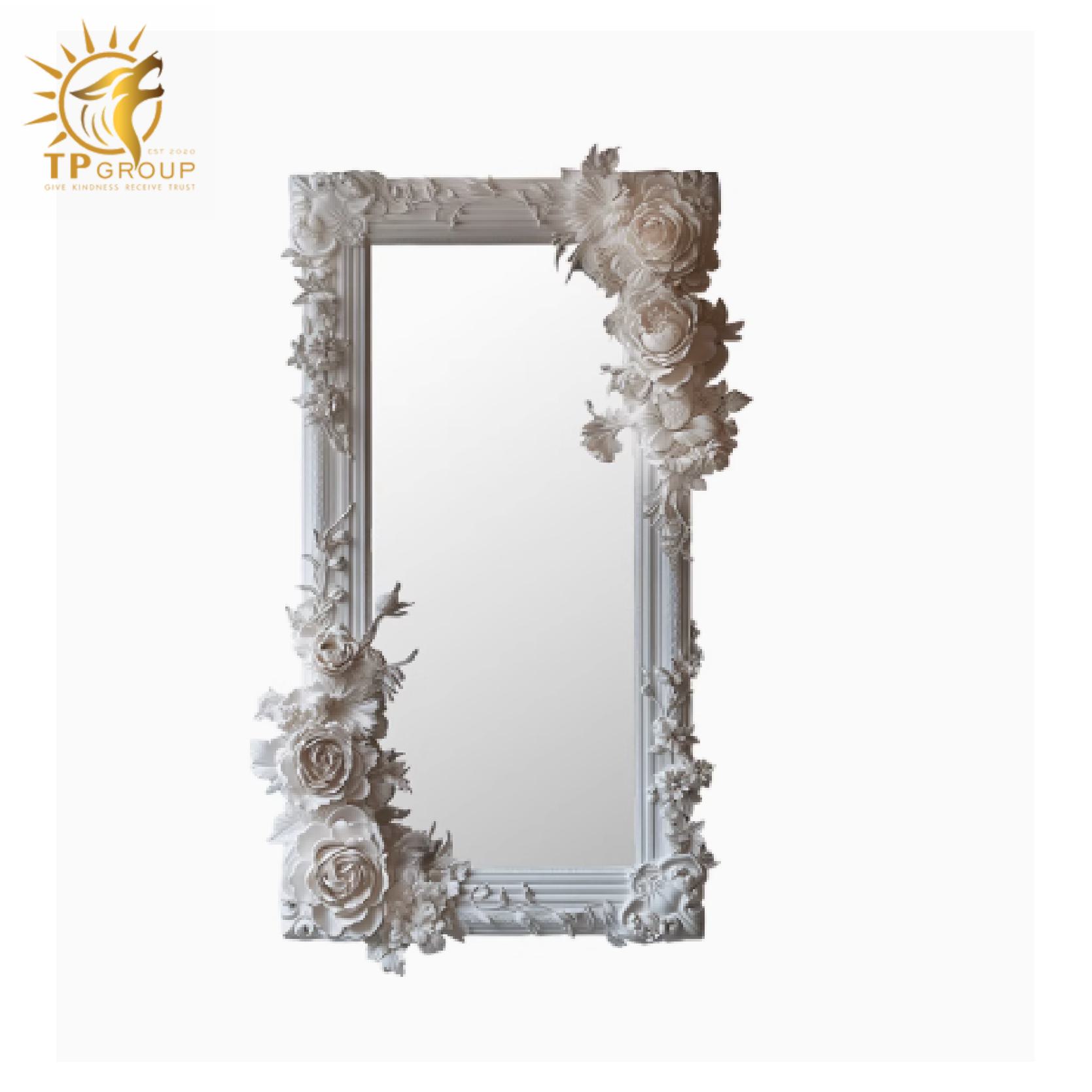 Gương Nửa Thân Chạm Khắc Kiểu Pháp TP2505 4 Gương Nửa Thân Chạm Khắc Kiểu Pháp TP2505