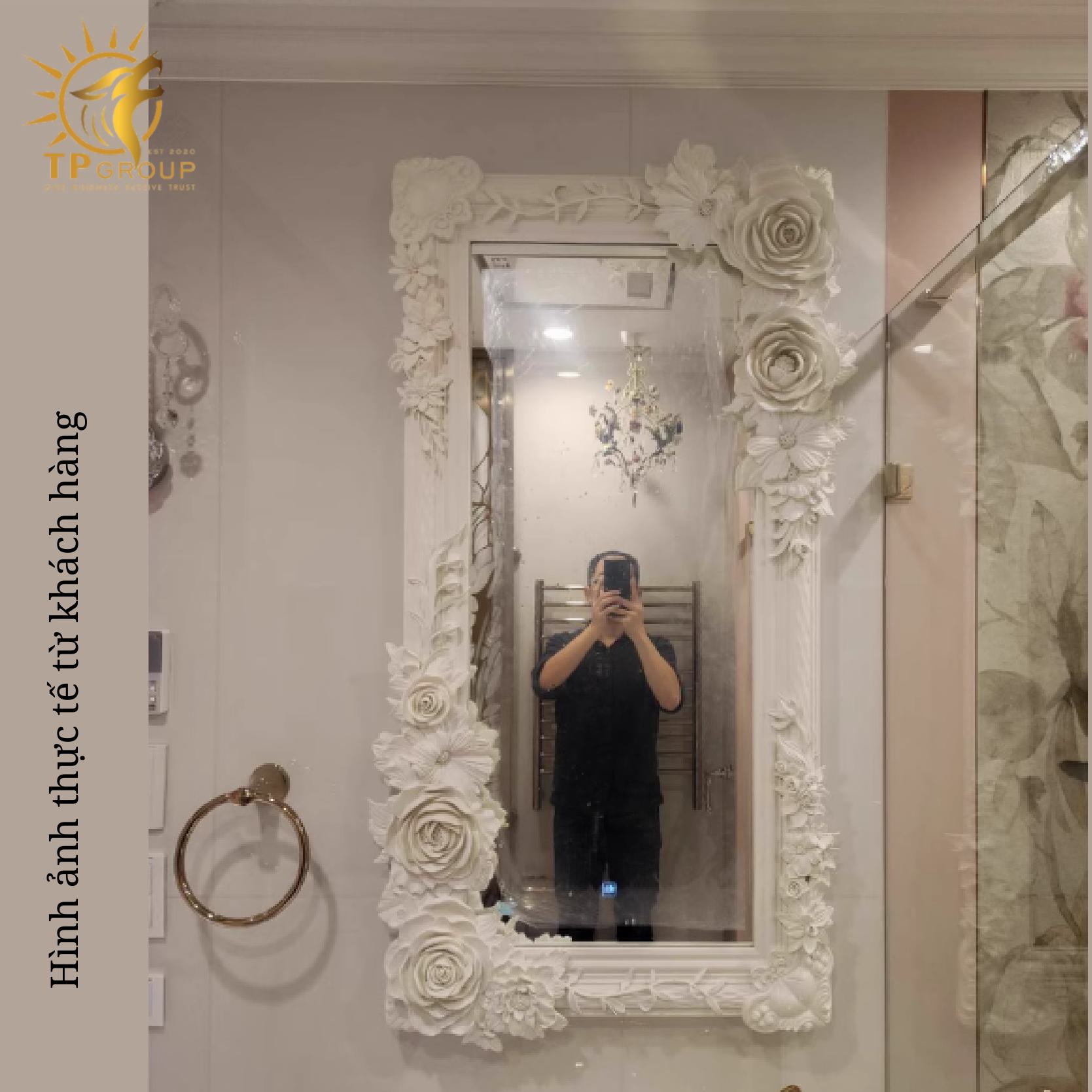Gương Nửa Thân Chạm Khắc Kiểu Pháp TP2505 7 Gương Nửa Thân Chạm Khắc Kiểu Pháp TP2505