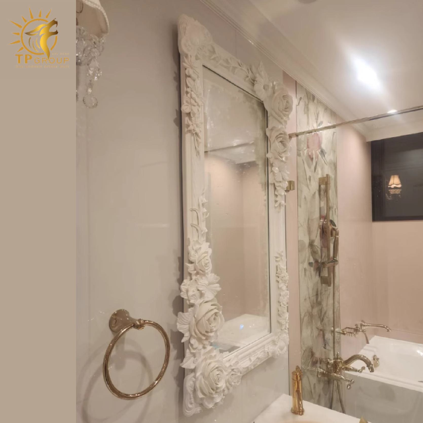 Gương Nửa Thân Chạm Khắc Kiểu Pháp TP2505 10 Gương Nửa Thân Chạm Khắc Kiểu Pháp TP2505