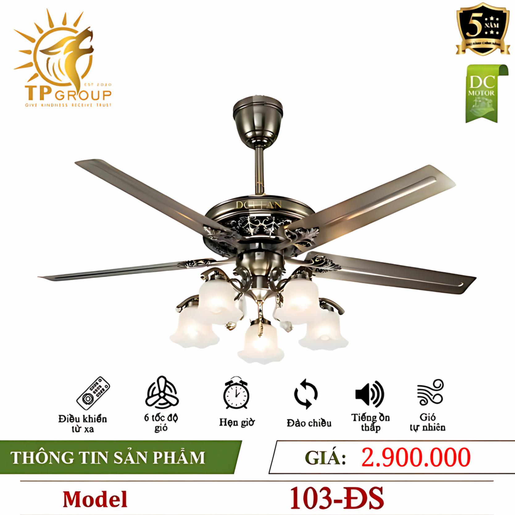 Quạt trần DCT FAN 103 5 Quạt trần DCT FAN 103