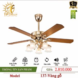 Quạt trần đèn DCT FAN 137