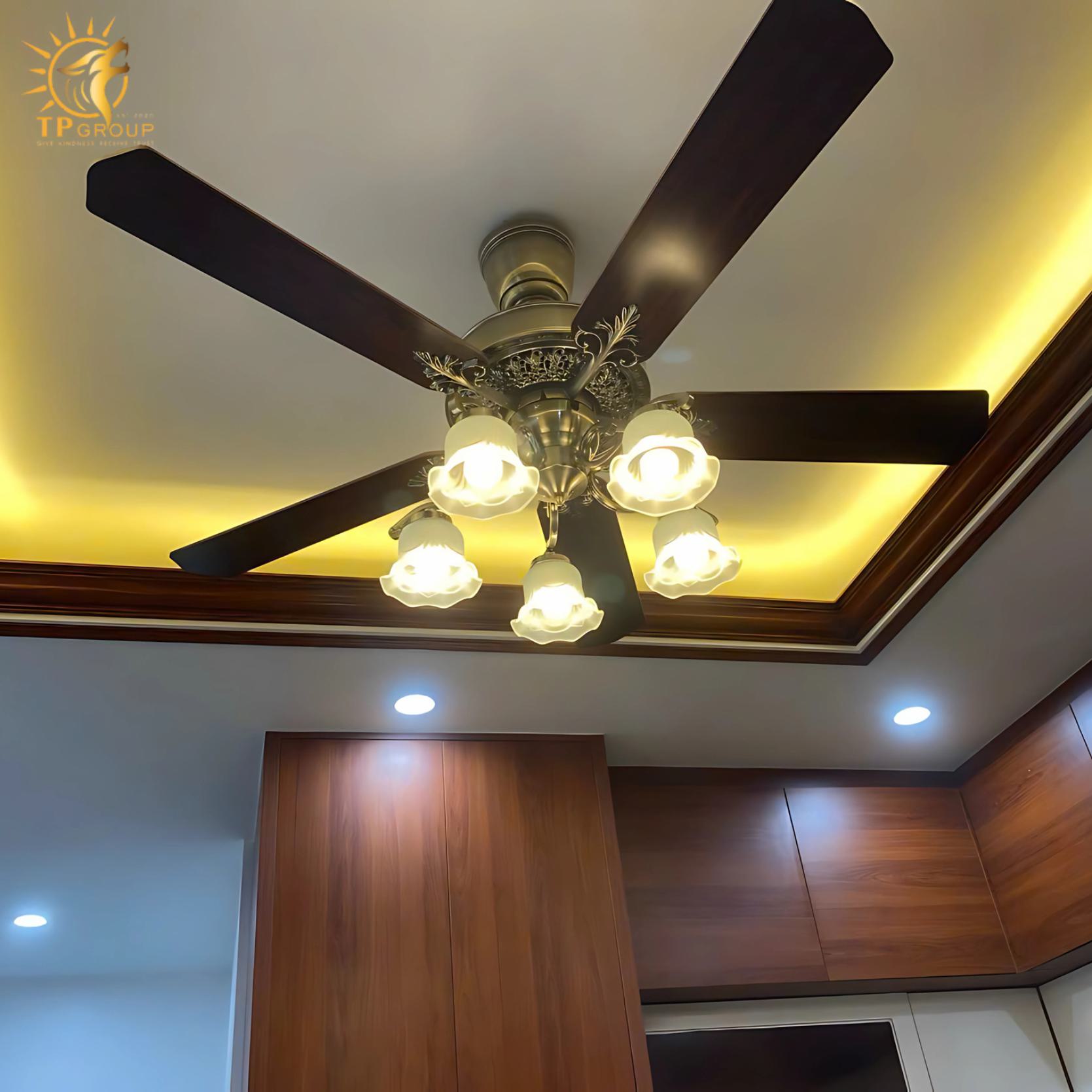 Quạt trần đèn DCT FAN 137 12 Quạt trần đèn DCT FAN 137