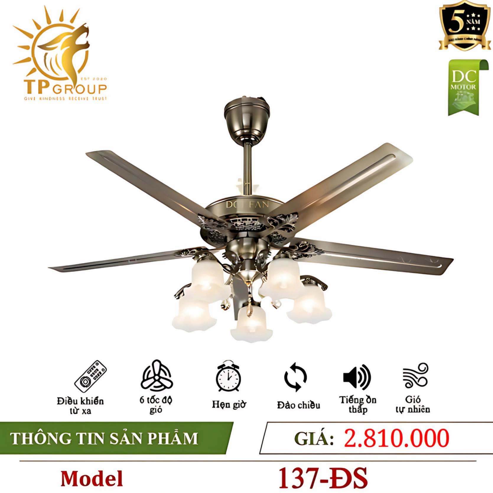 Quạt trần đèn DCT FAN 137 4 Quạt trần đèn DCT FAN 137