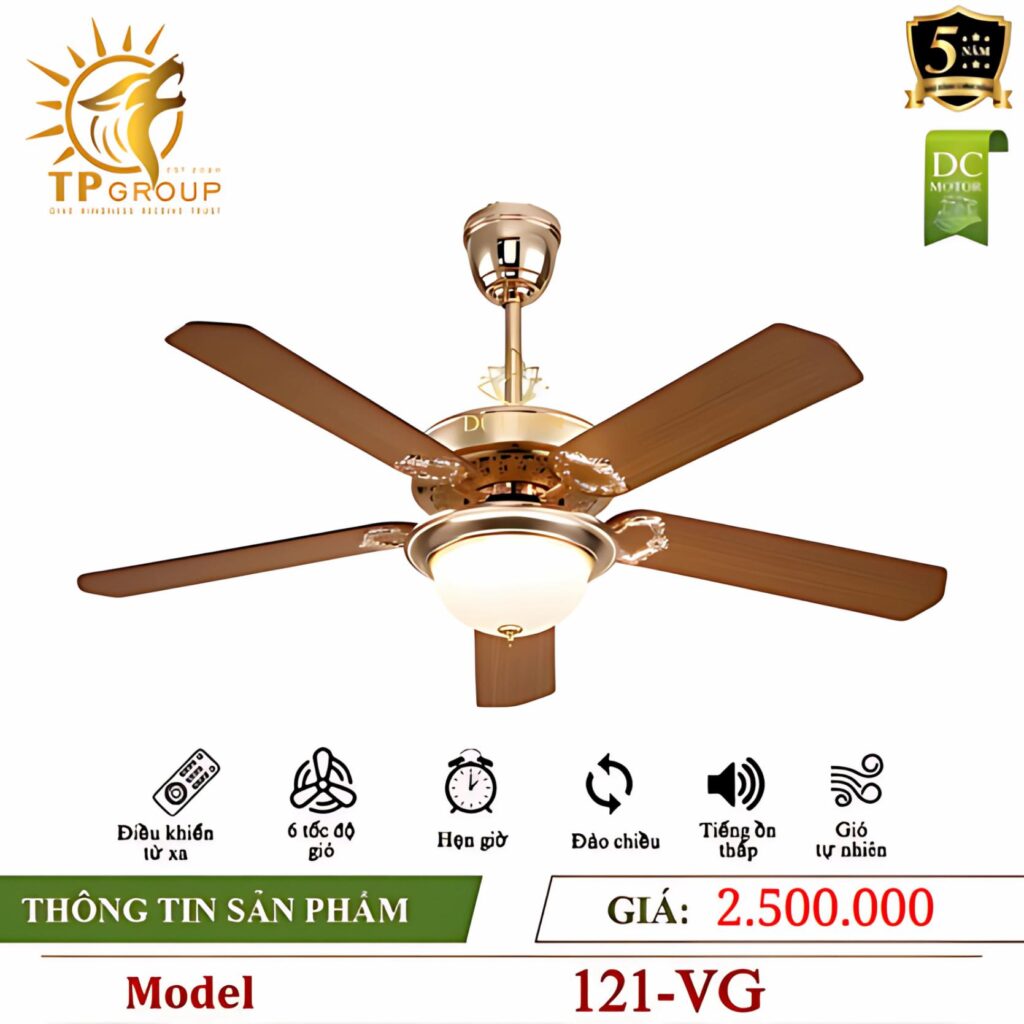 Quạt trần DCT FAN 121 16 Quạt trần DCT FAN 121