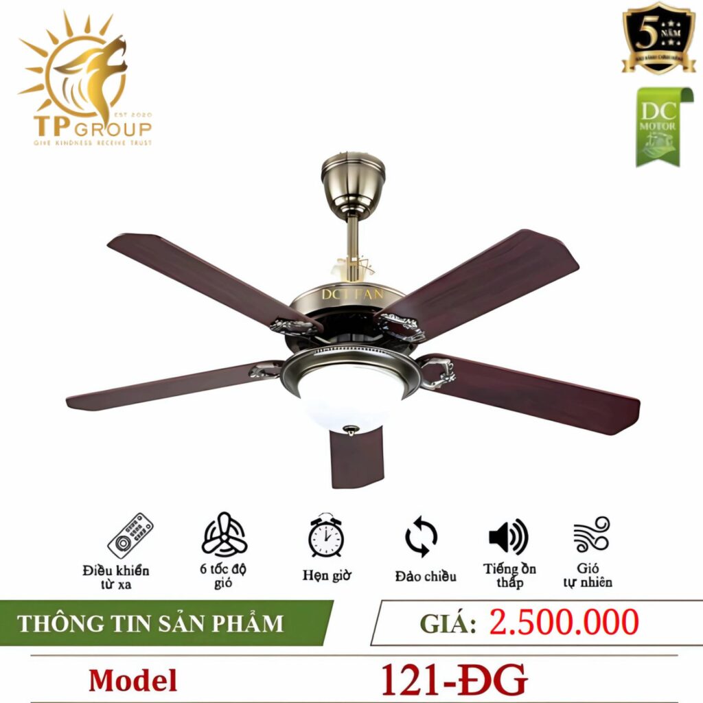 Quạt trần DCT FAN 121 15 Quạt trần DCT FAN 121