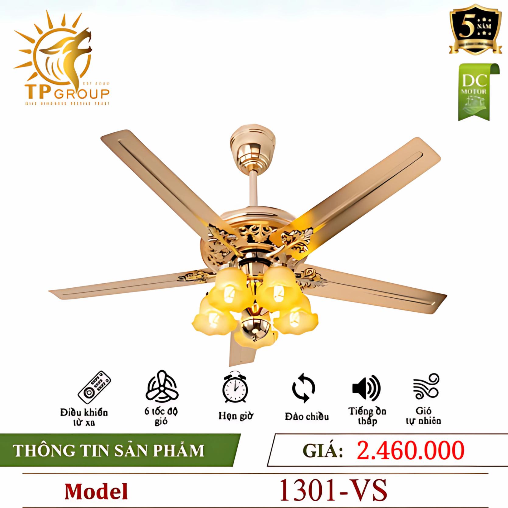 Quạt trần DCT FAN 1301 8 Quạt trần DCT FAN 1301