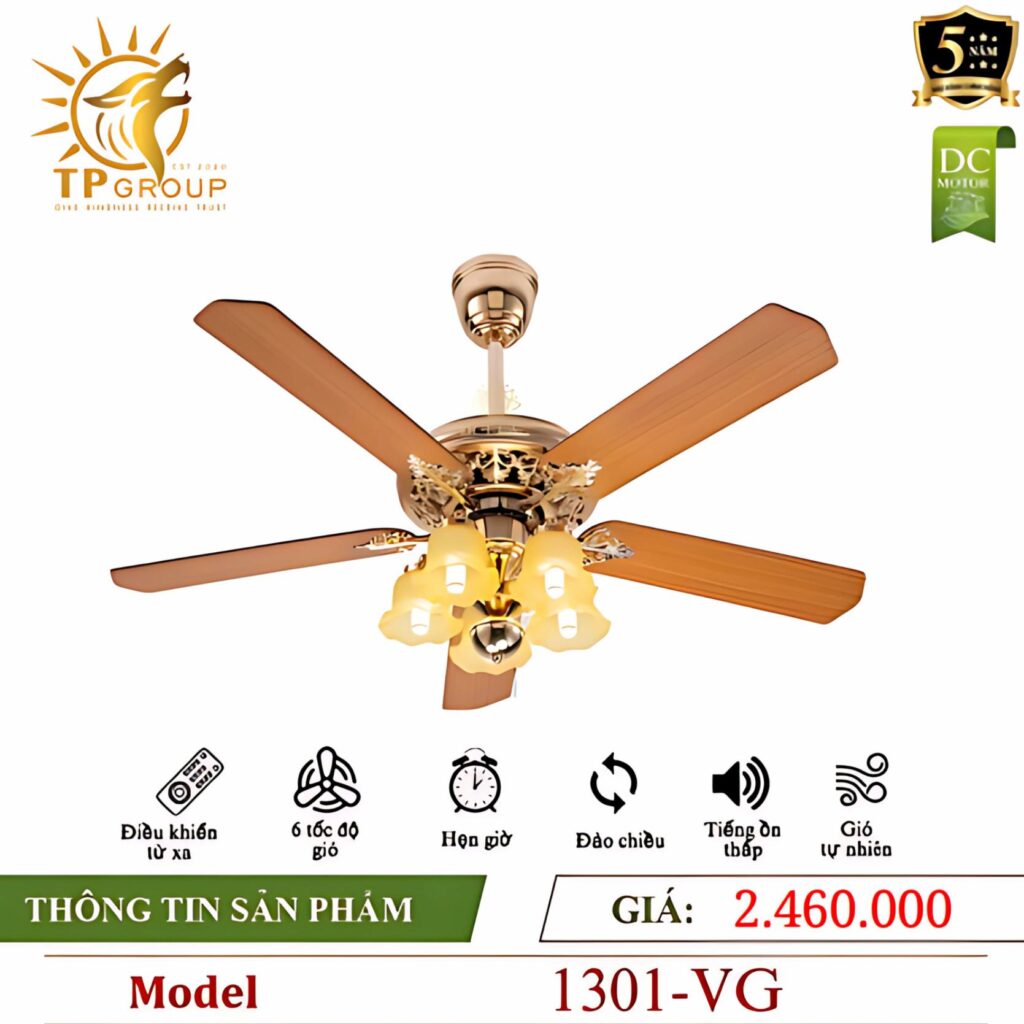 Quạt trần DCT FAN 1301 13 Quạt trần DCT FAN 1301