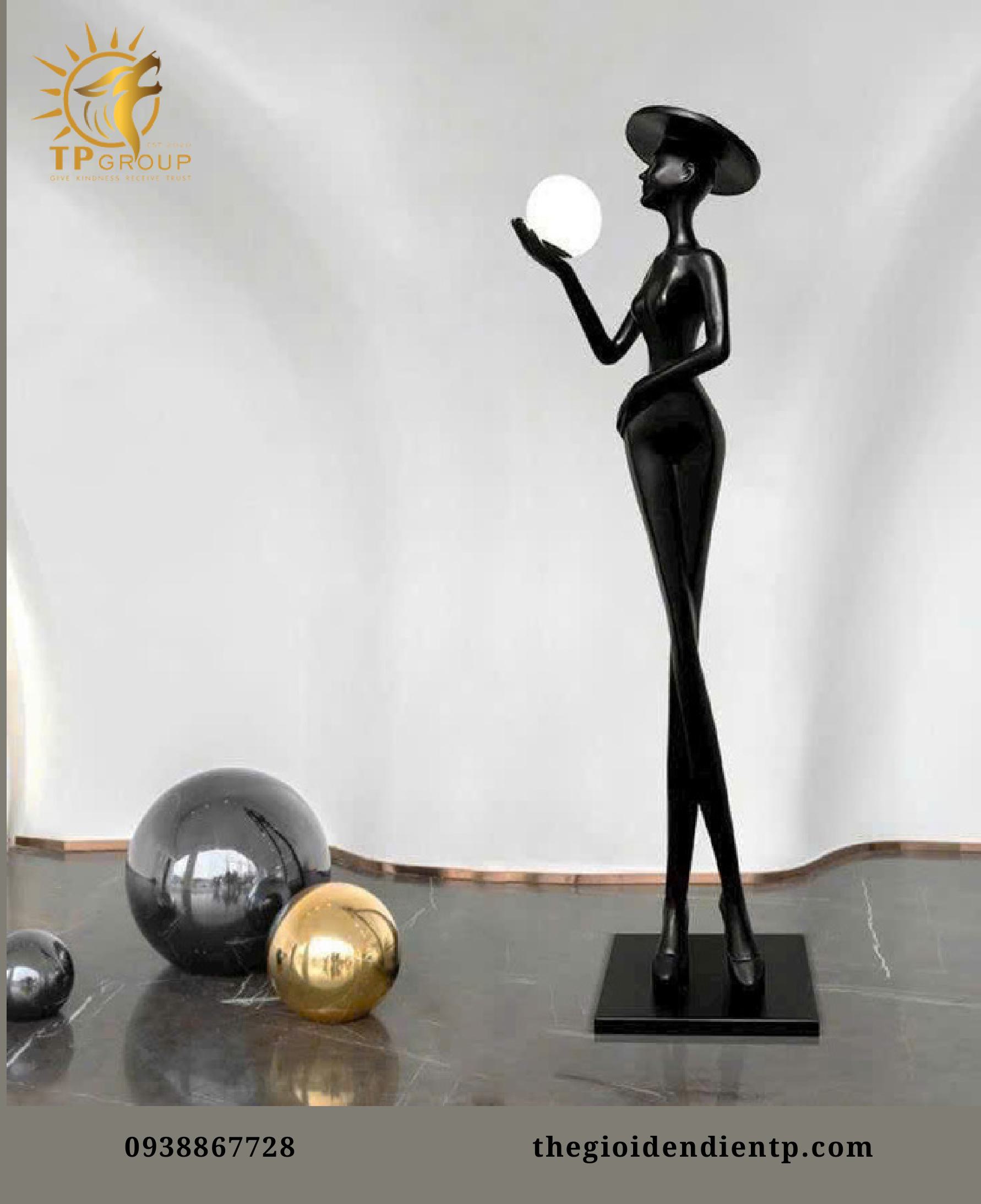 Tượng Đèn Cô Gái TPDS001 6 Tượng Đèn Cô Gái TPDS001