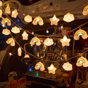 Dây đèn LED trang trí ngôi sao cầu vồng đáng yêu TY7069