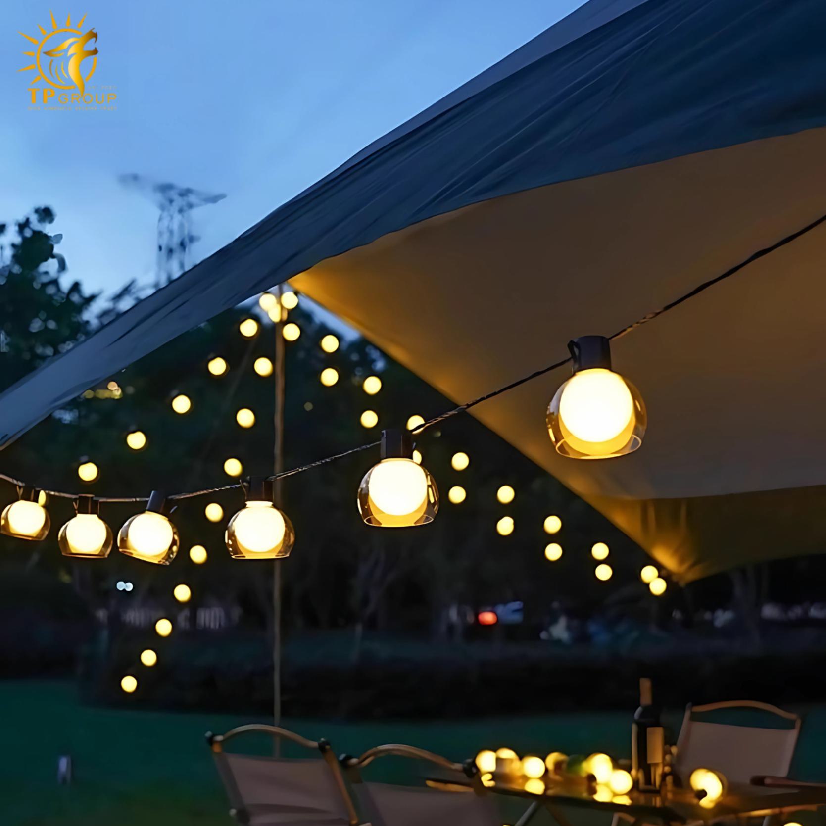 Dây đèn bong bóng trang trí tiệc sân vườn GB1019 3 Dây đèn bong bóng trang trí tiệc sân vườn GB1019