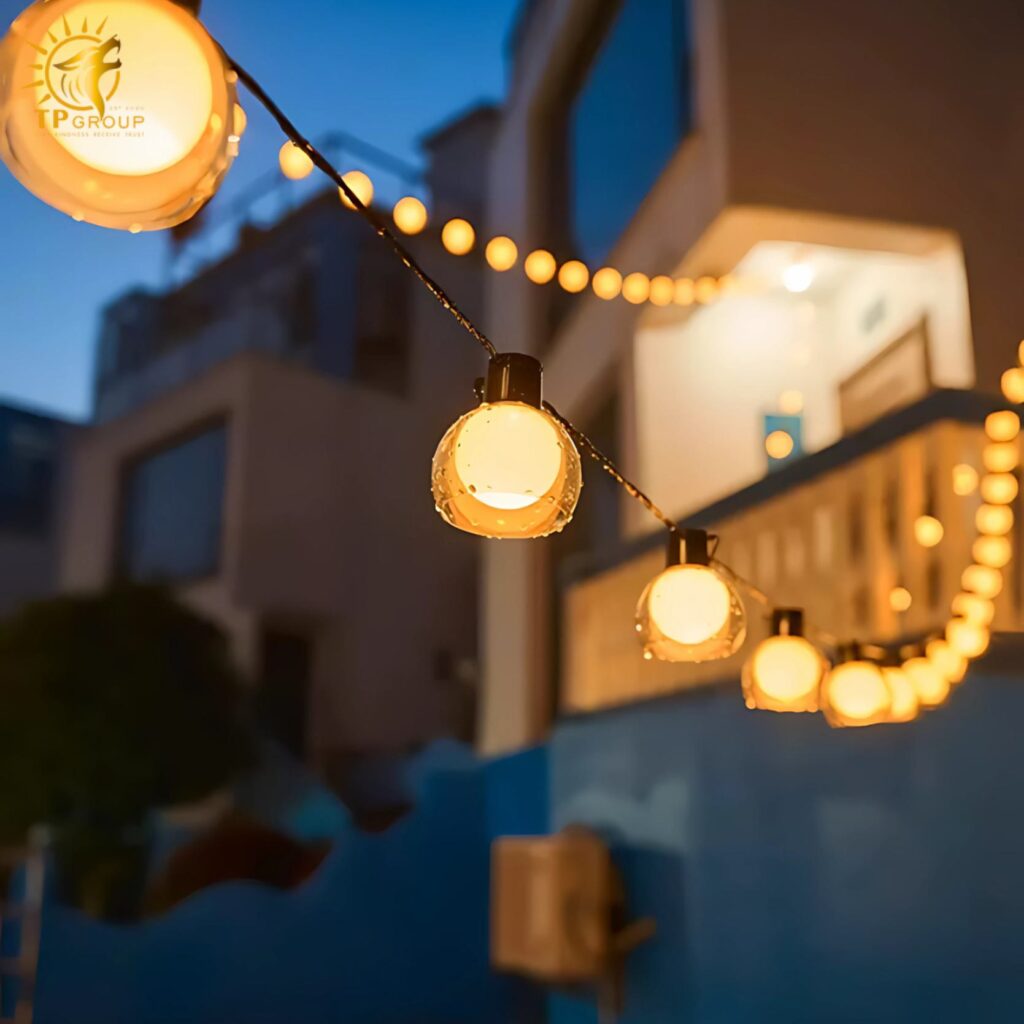 Dây đèn bong bóng trang trí tiệc sân vườn GB1019 11 Dây đèn bong bóng trang trí tiệc sân vườn GB1019