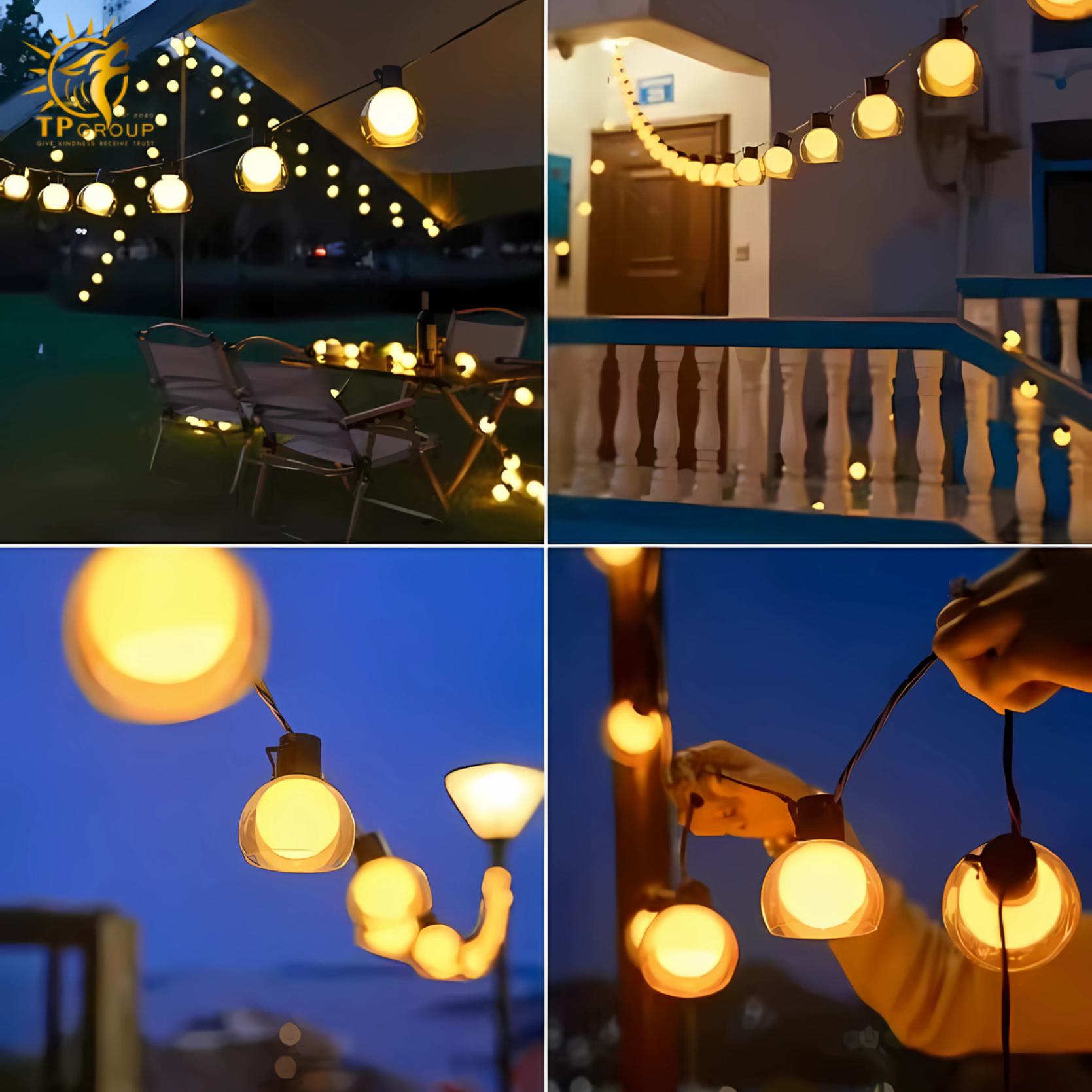 Dây đèn bong bóng trang trí tiệc sân vườn GB1019 8 Dây đèn bong bóng trang trí tiệc sân vườn GB1019