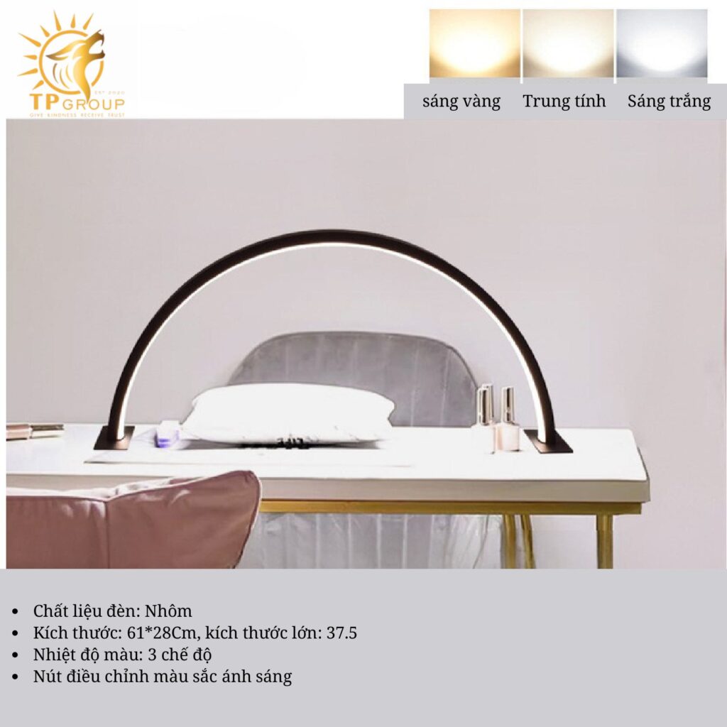 Đèn bàn làm việc làm đẹp móng tay hình bán nguyệt hình chữ U bảo vệ mắt TPDB002 16 Đèn bàn làm việc làm đẹp móng tay hình bán nguyệt hình chữ U bảo vệ mắt TPDB002
