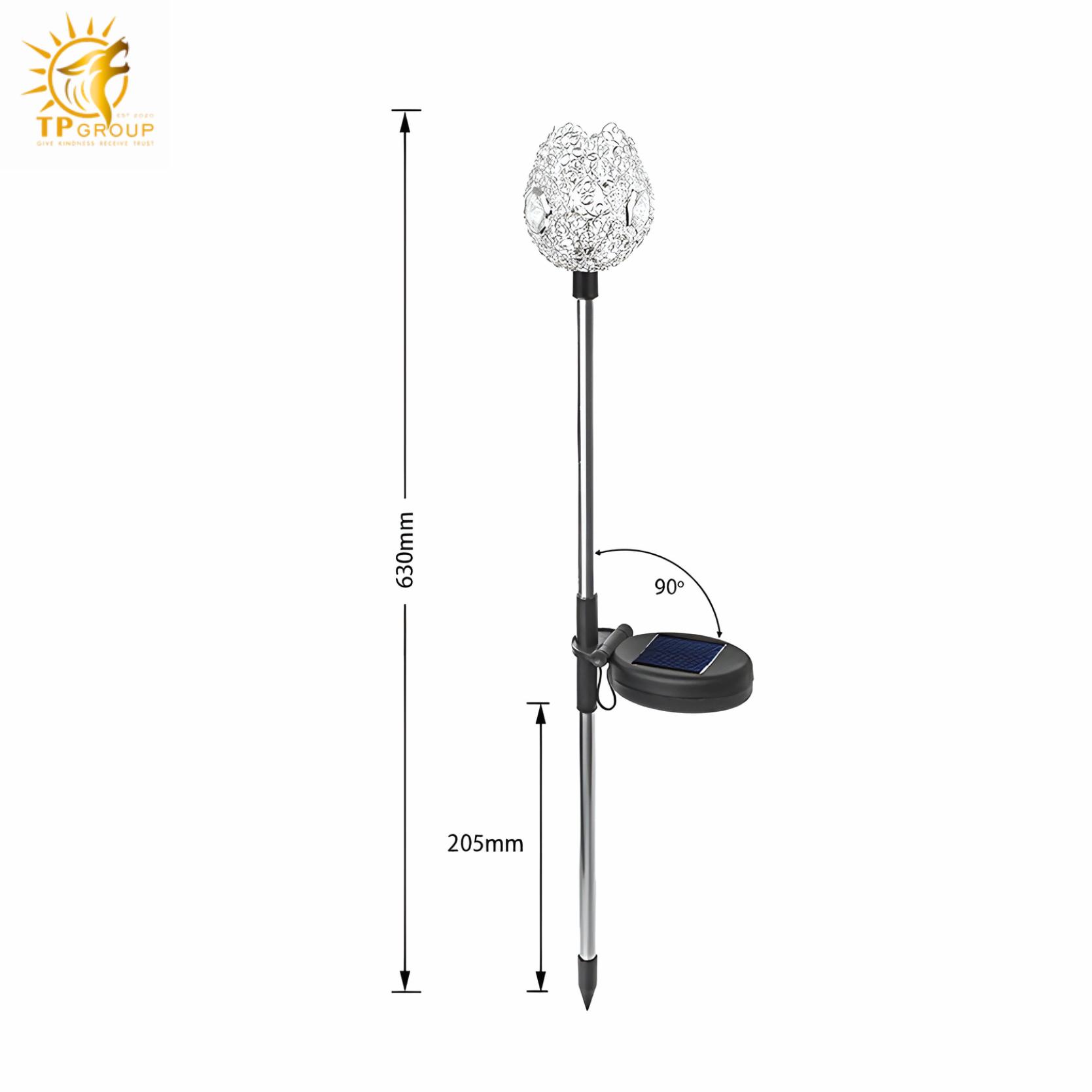 Đèn cắm cỏ hoa tulip trang trí tiểu cảnh FC6421 2 Đèn cắm cỏ hoa tulip trang trí tiểu cảnh FC6421