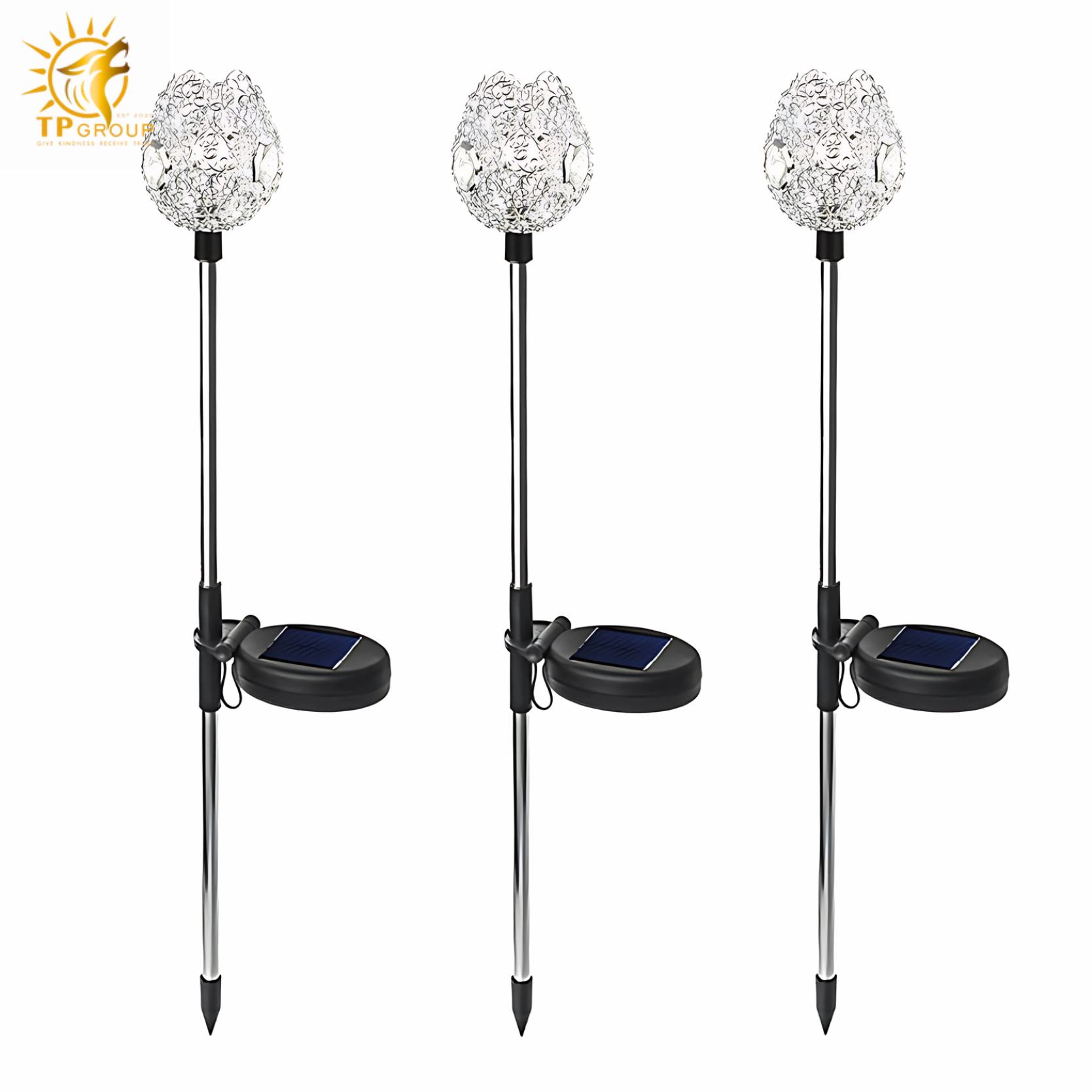 Đèn cắm cỏ hoa tulip trang trí tiểu cảnh FC6421 3 Đèn cắm cỏ hoa tulip trang trí tiểu cảnh FC6421