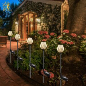 Đèn cắm cỏ hoa tulip trang trí tiểu cảnh FC6421