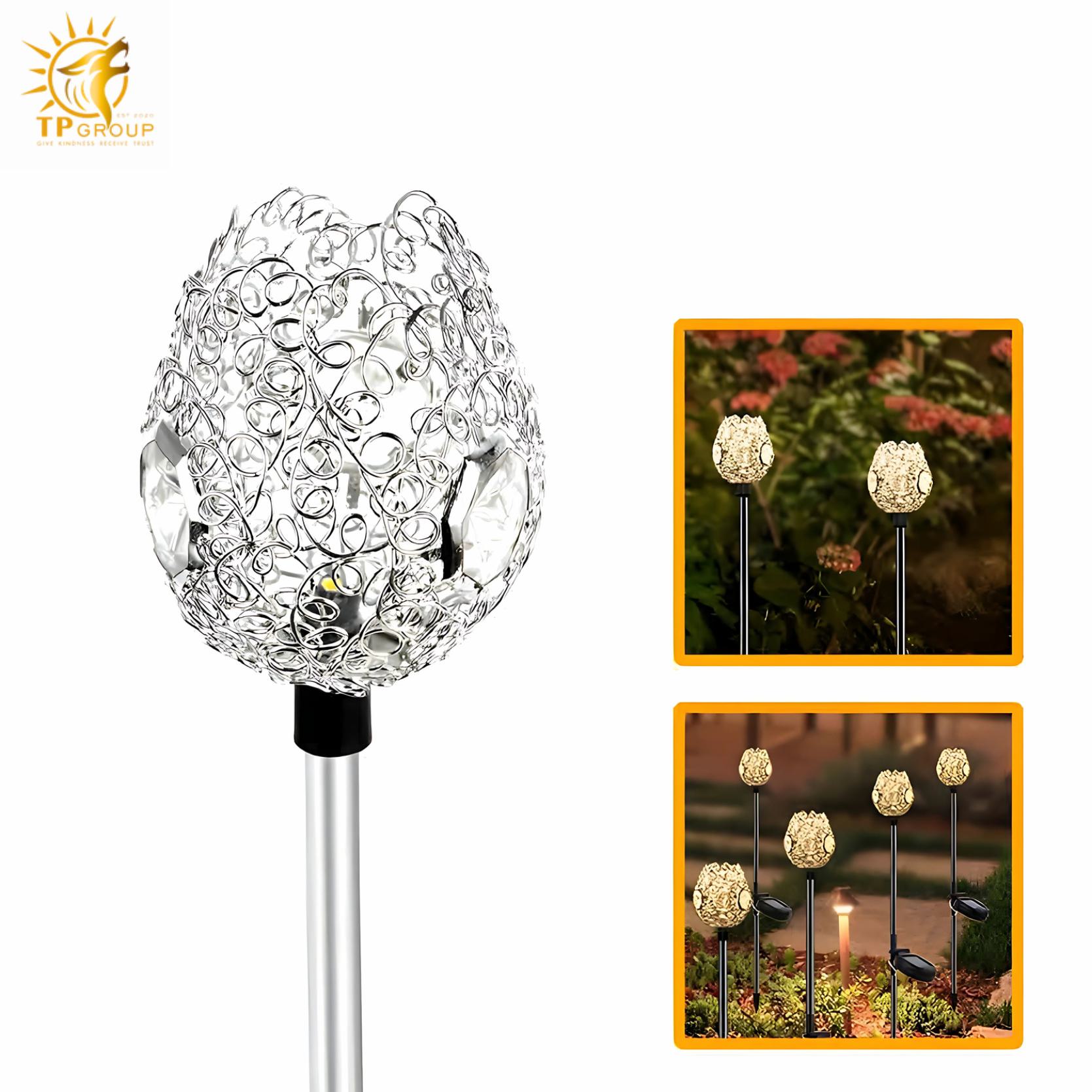 Đèn cắm cỏ hoa tulip trang trí tiểu cảnh FC6421 7 Đèn cắm cỏ hoa tulip trang trí tiểu cảnh FC6421