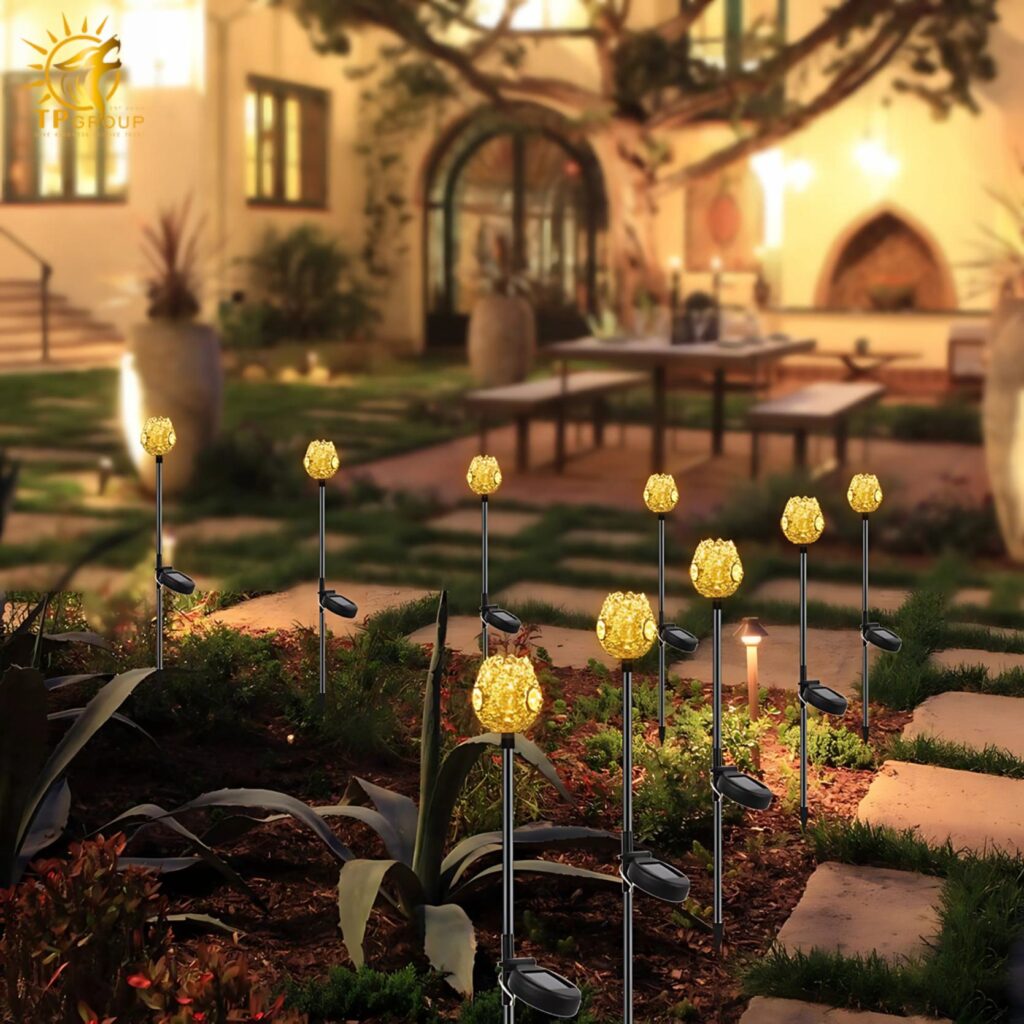 Đèn cắm cỏ hoa tulip trang trí tiểu cảnh FC6421 9 Đèn cắm cỏ hoa tulip trang trí tiểu cảnh FC6421