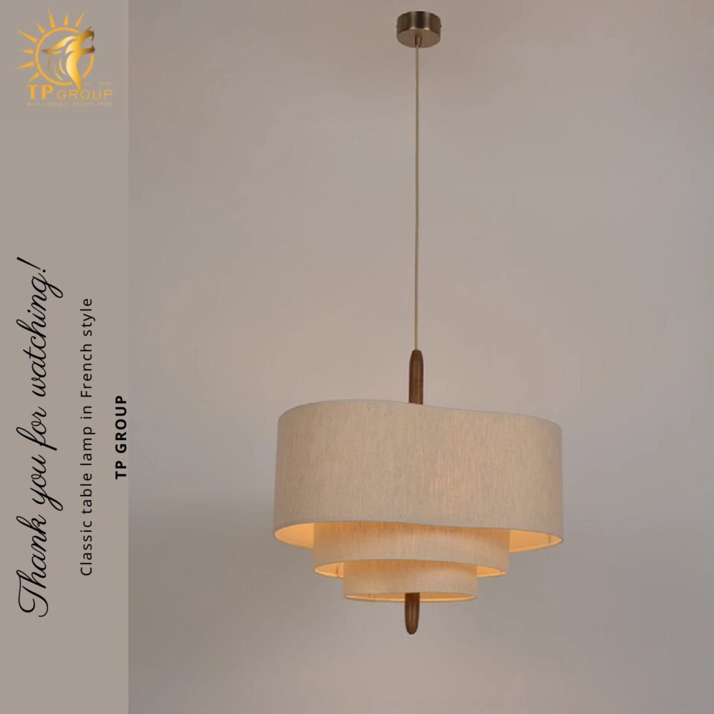 Đèn chính phòng khách thời trung cổ của Pháp, đèn phòng ngủ nhà hàng TPDT006